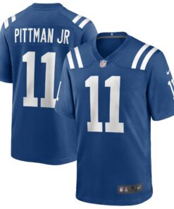 Men's Indianapolis Colts Michael Pittman Jr. Royal Player Game Jersey JS6021 nicesnker