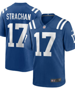 Men's Indianapolis Colts Mike Strachan Royal Game Jersey JS4014 nicesnker