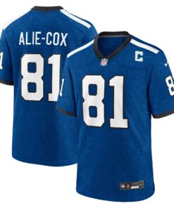 Men's Indianapolis Colts Mo Alie Cox Royal Indiana Nights Alternate Game Jersey JS8394 nicesnker