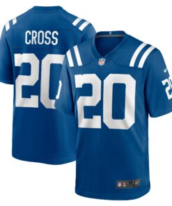 Men's Indianapolis Colts Nick Cross Royal Player Game Jersey JS8671 nicesnker