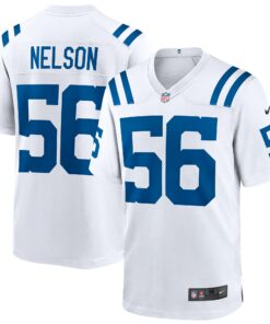 Men's Indianapolis Colts Quenton Nelson White Game Player Jersey JS6081 nicesnker