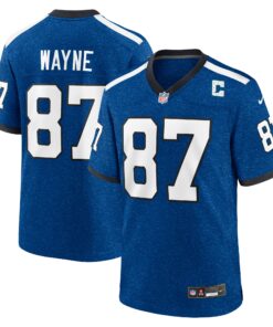Men's Indianapolis Colts Reggie Wayne Royal Indiana Nights Alternate Game Jersey JS5882 nicesnker