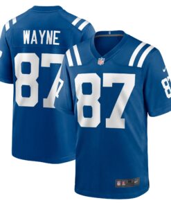 Men's Indianapolis Colts Reggie Wayne Royal Retired Player Game Jersey JS2646 nicesnker