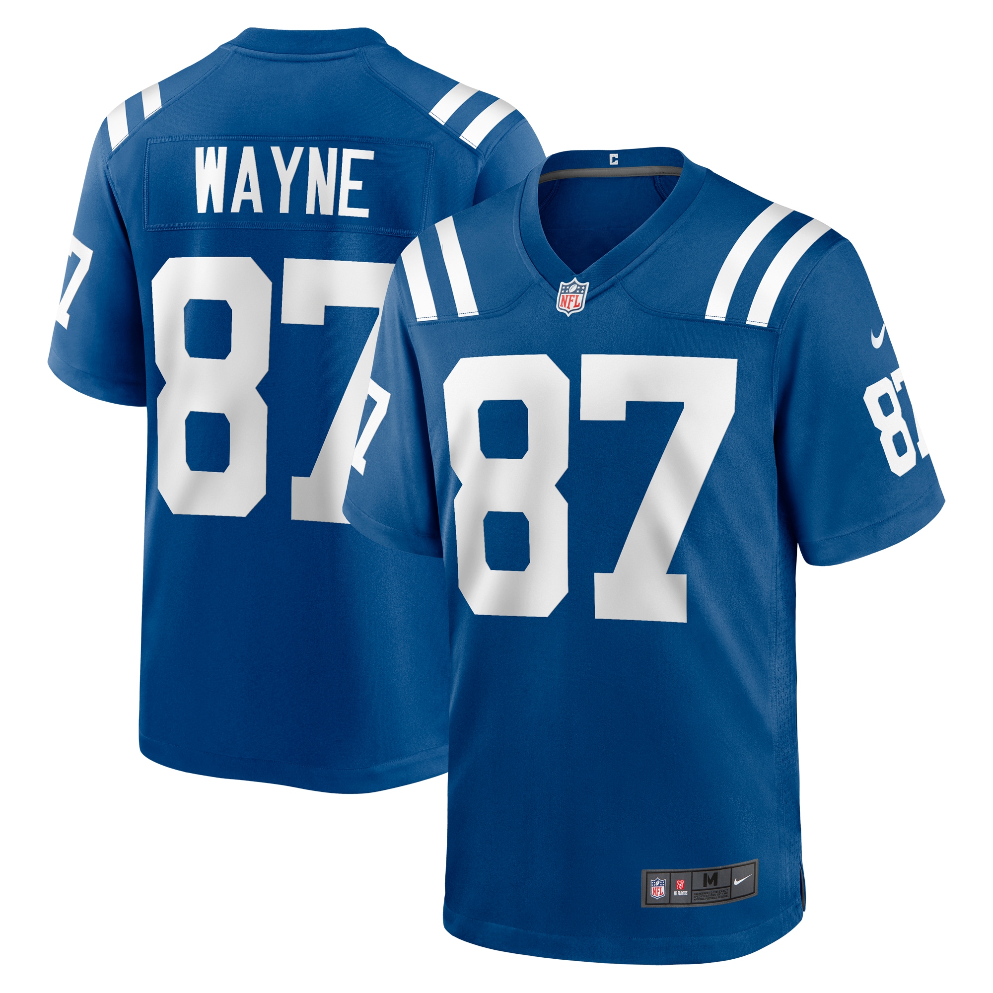 Men's Indianapolis Colts Reggie Wayne Royal Retired Player Game Jersey JS2646 nicesnker