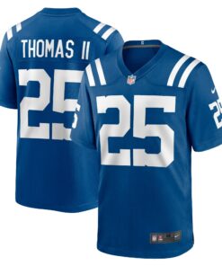 Men's Indianapolis Colts Rodney Thomas II Royal Game Player Jersey JS4854 nicesnker