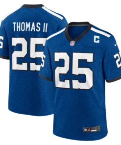 Men's Indianapolis Colts Rodney Thomas II Royal Indiana Nights Alternate Game Jersey JS6059 nicesnker