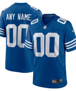 Men's Indianapolis Colts Royal Alternate Custom Jersey JS5656 nicesnker