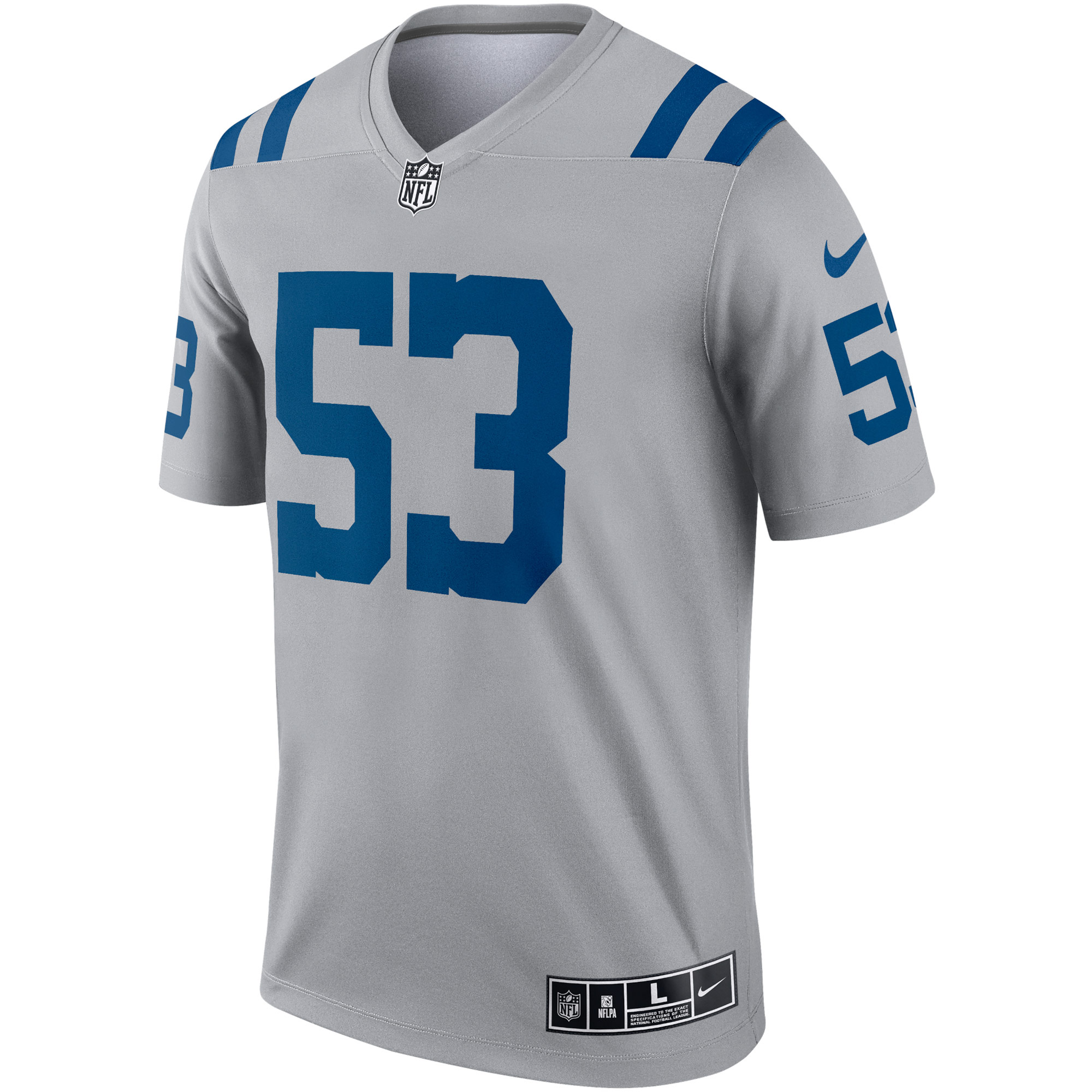 Men's Indianapolis Colts Shaquille Leonard Gray Inverted Legend Player Performance Top JS1285 nicesnker - Image 2