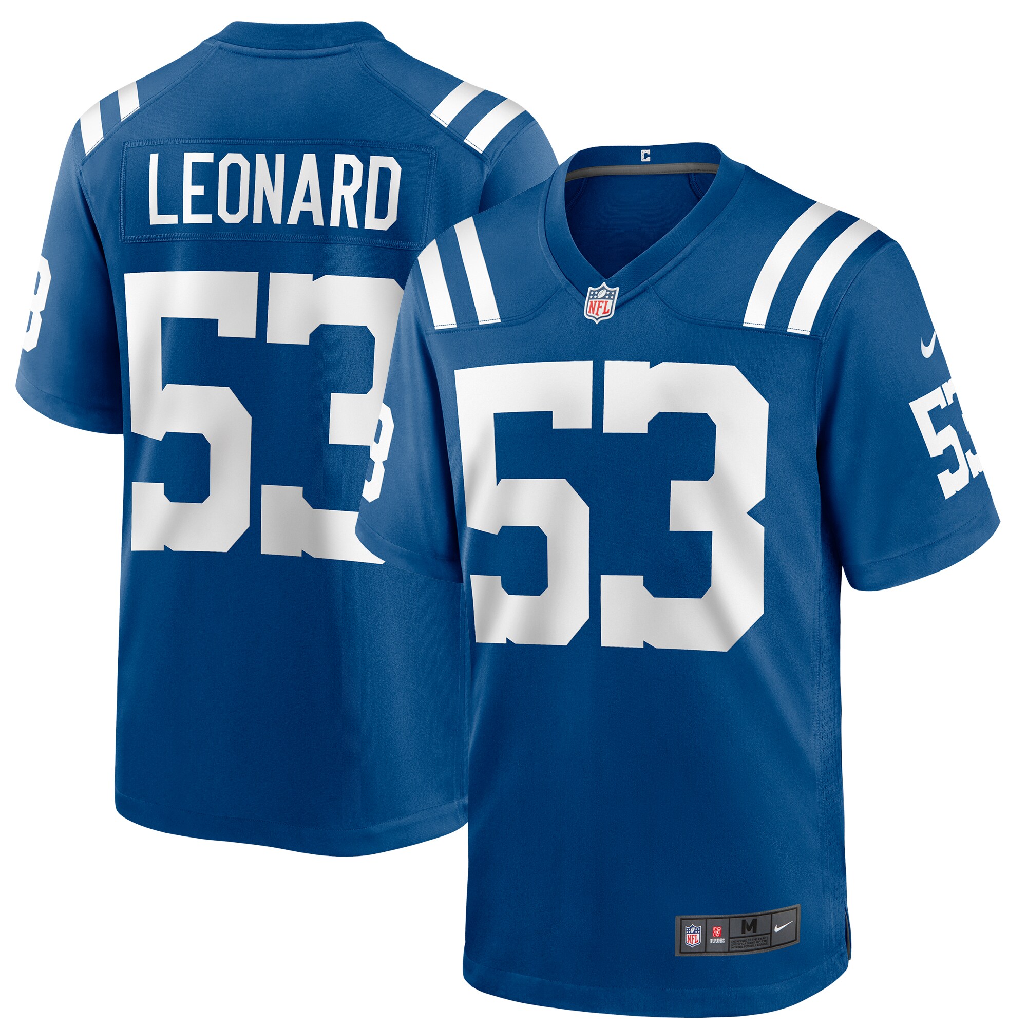 Men's Indianapolis Colts Shaquille Leonard Royal Game Jersey JS1558 nicesnker