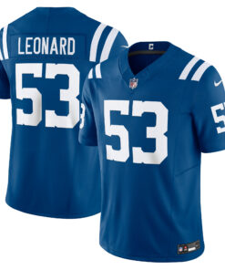 Men's Indianapolis Colts Shaquille Leonard Royal Vapor F.U.S.E. Limited Jersey JS1527 nicesnker