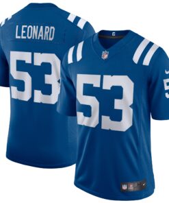Men's Indianapolis Colts Shaquille Leonard Royal Vapor Limited Jersey JS7642 nicesnker