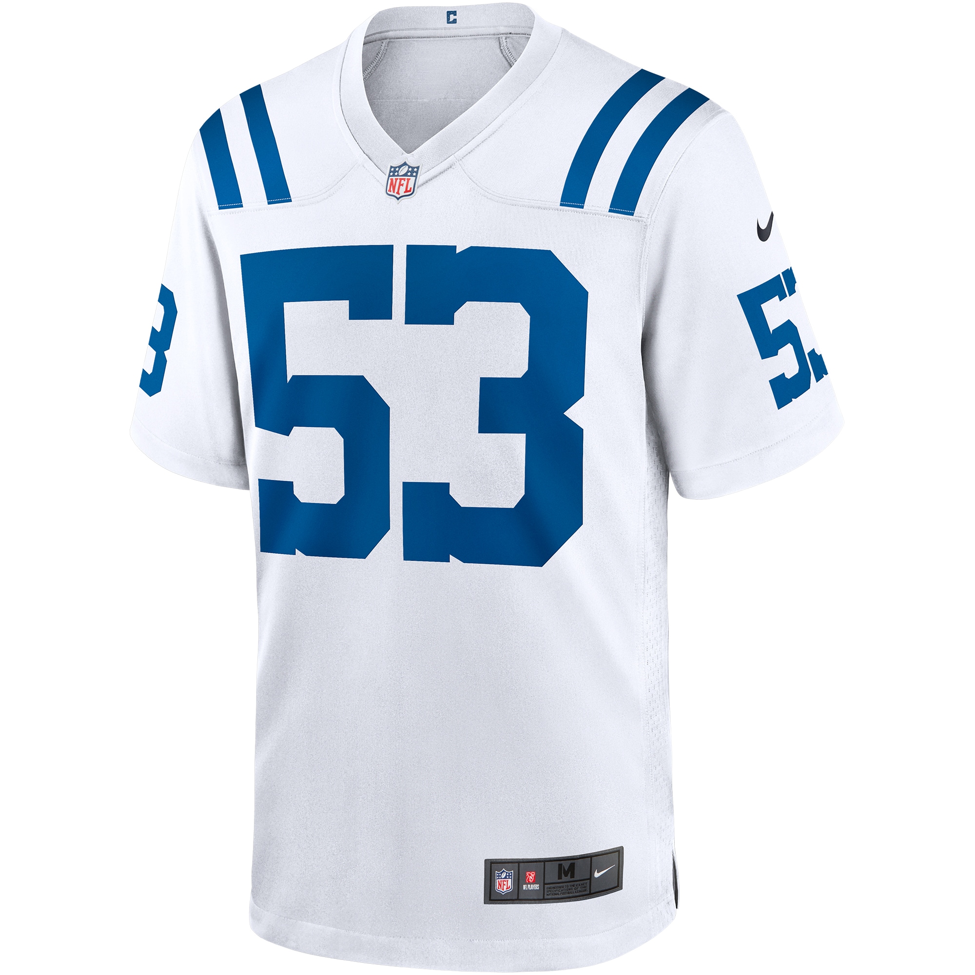 Men's Indianapolis Colts Shaquille Leonard White Game Player Jersey JS8553 nicesnker - Image 2