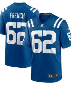 Men's Indianapolis Colts Wesley French Royal Game Player Jersey JS7187 nicesnker