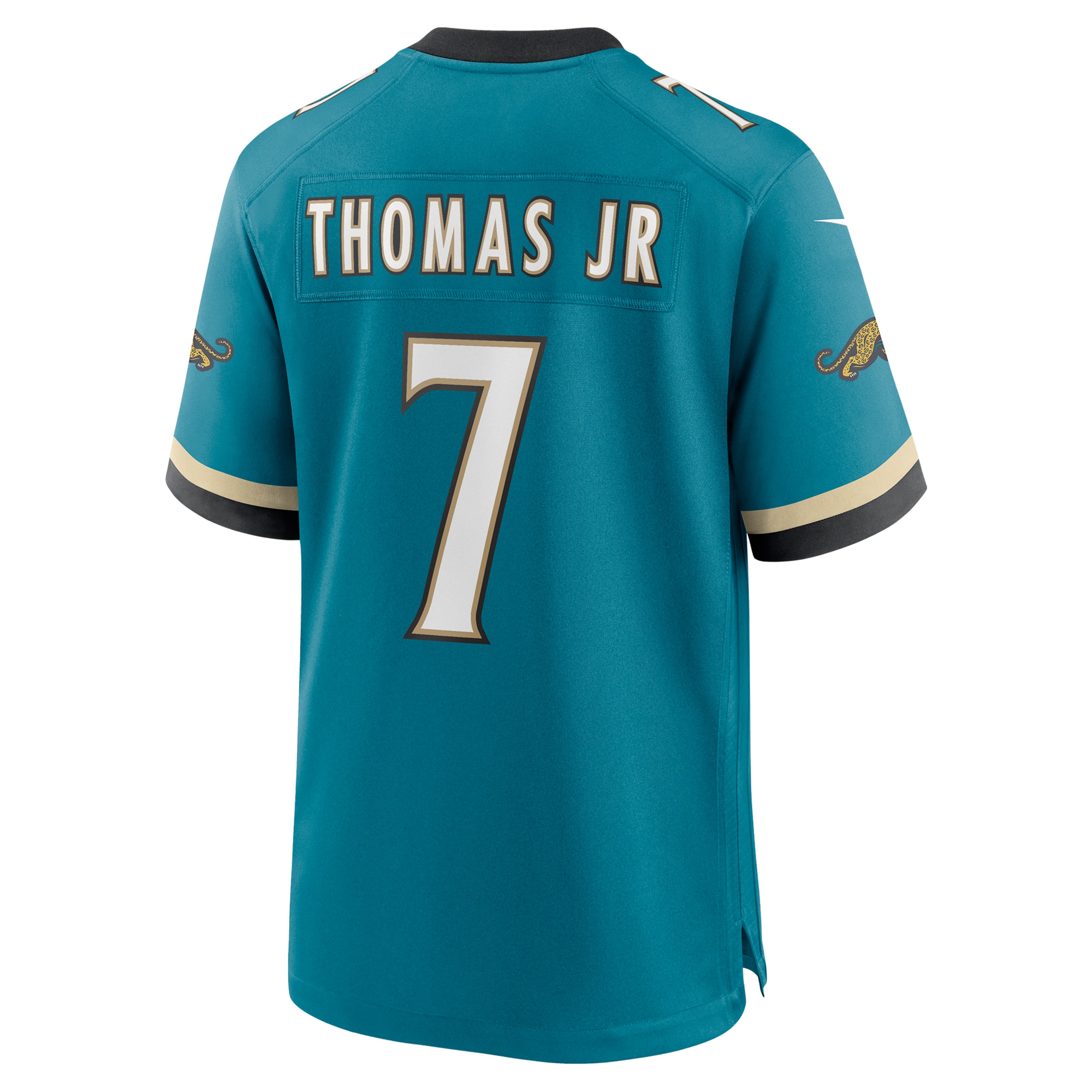 Men's Jacksonville Jaguars Brian Thomas Jr. Teal Prowler Throwback Player Game Jersey JS8581 nicesnker - Image 3