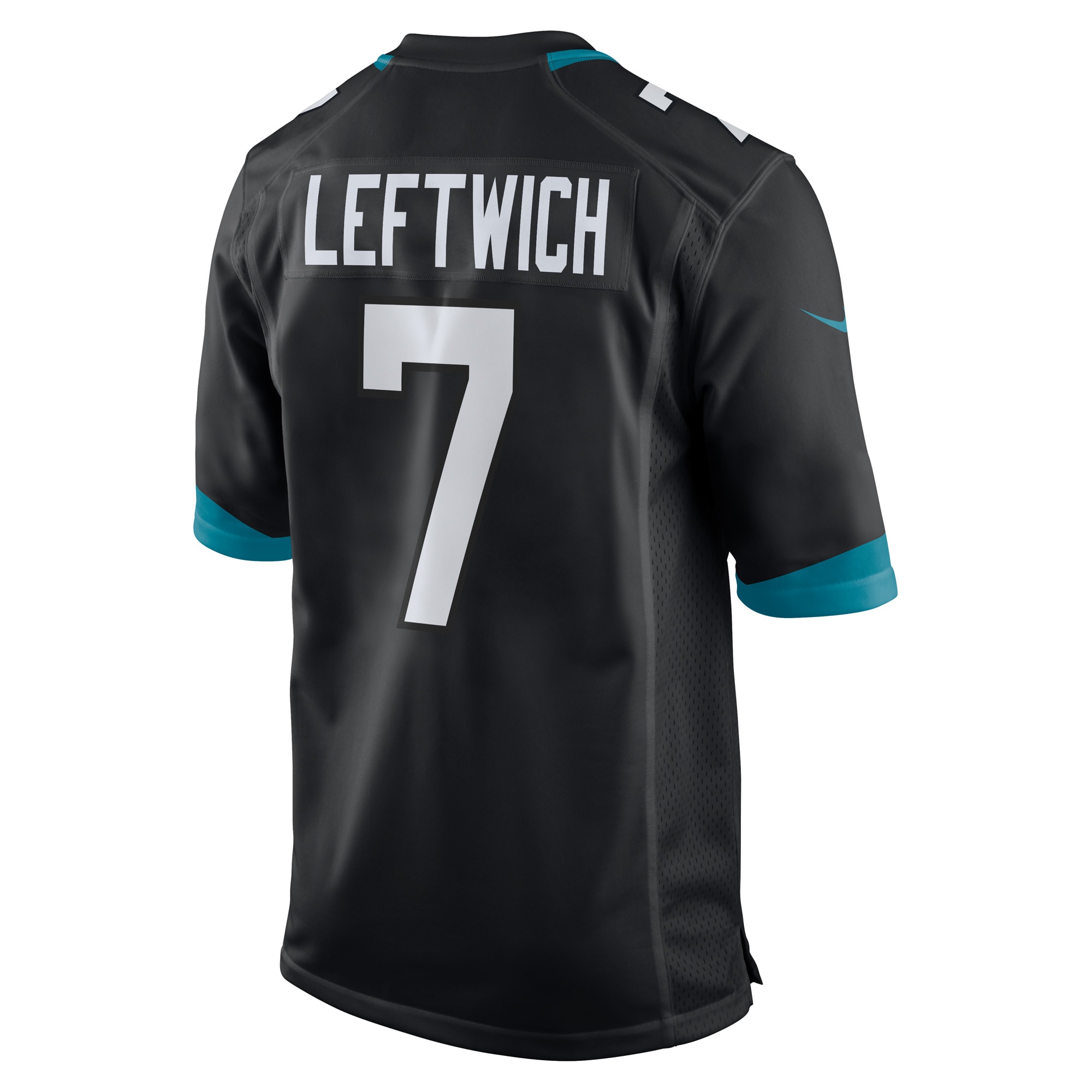 Men's Jacksonville Jaguars Byron Leftwich Black Alternate Retired Player Game Jersey JS3397 nicesnker - Image 3