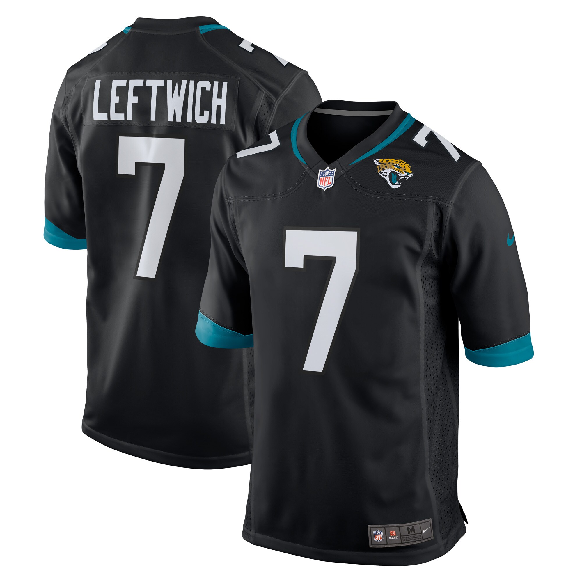 Men's Jacksonville Jaguars Byron Leftwich Black Alternate Retired Player Game Jersey JS3397 nicesnker