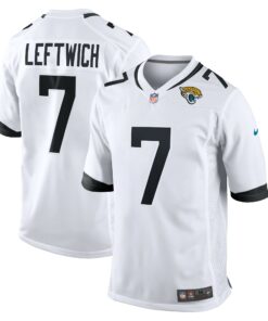 Men's Jacksonville Jaguars Byron Leftwich White Retired Player Game Jersey JS5001 nicesnker