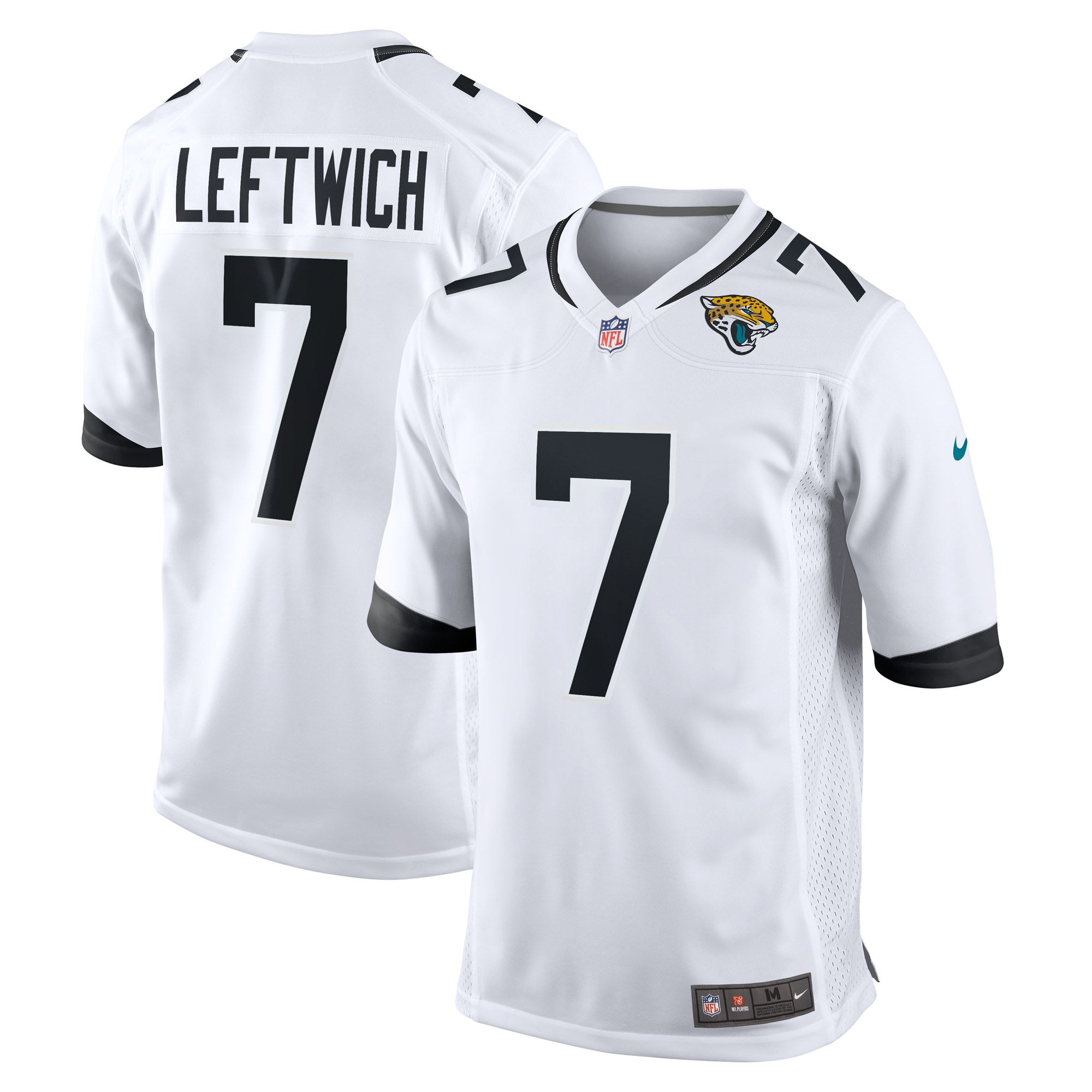 Men's Jacksonville Jaguars Byron Leftwich White Retired Player Game Jersey JS5001 nicesnker