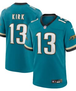 Men's Jacksonville Jaguars Christian Kirk Teal Prowler Throwback Player Game Jersey JS5368 nicesnker