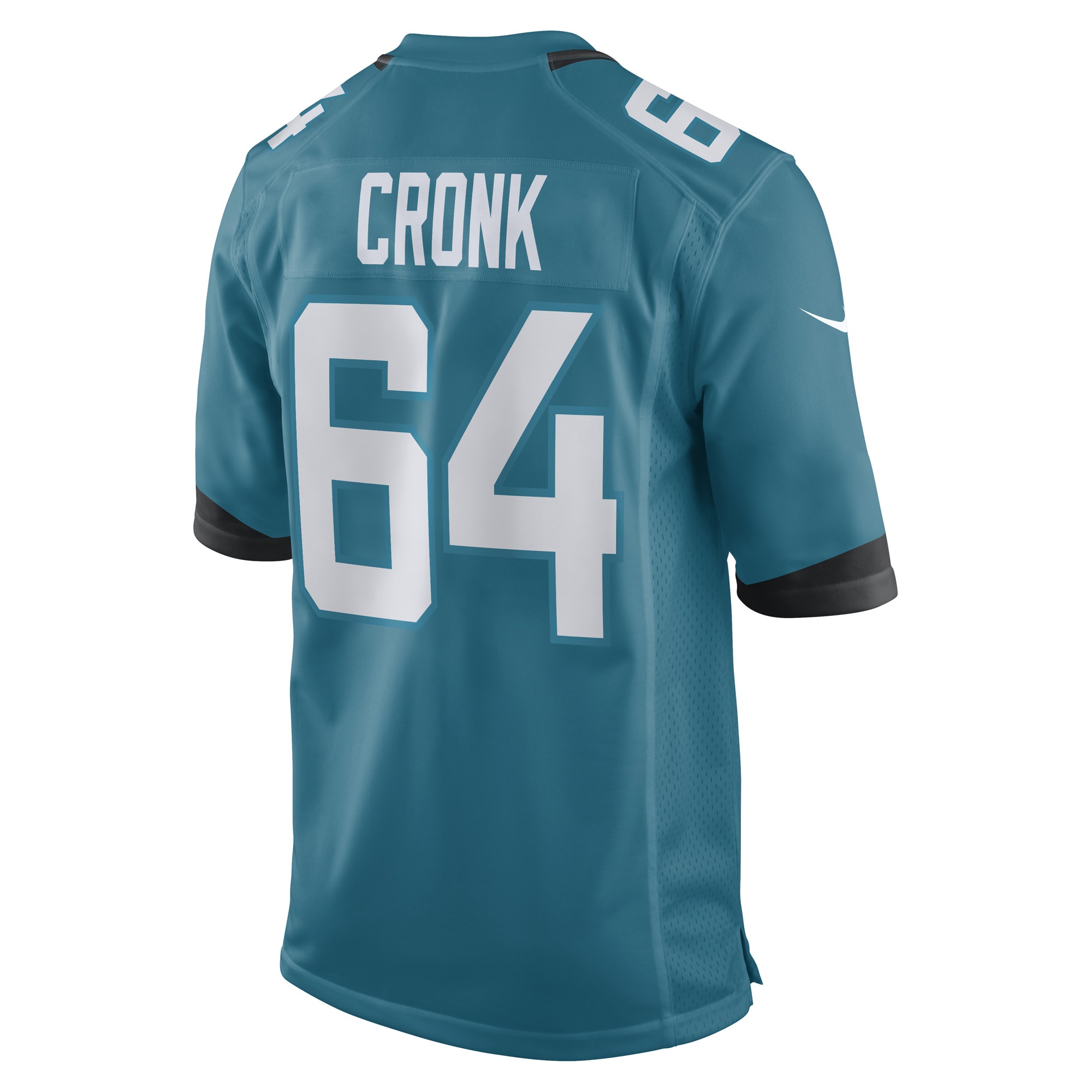 Men's Jacksonville Jaguars Coy Cronk Teal Game Player Jersey JS1904 nicesnker - Image 3