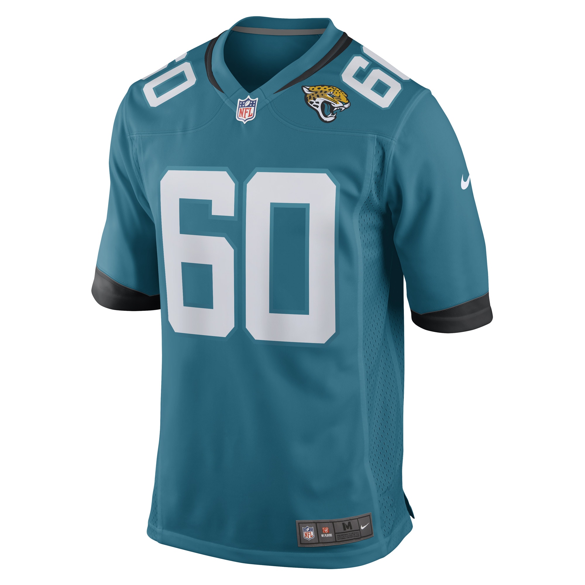 Men's Jacksonville Jaguars Darryl Williams Teal Game Player Jersey JS6050 nicesnker - Image 2