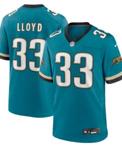Men's Jacksonville Jaguars Devin Lloyd Teal Prowler Throwback Player Game Jersey JS2007 nicesnker