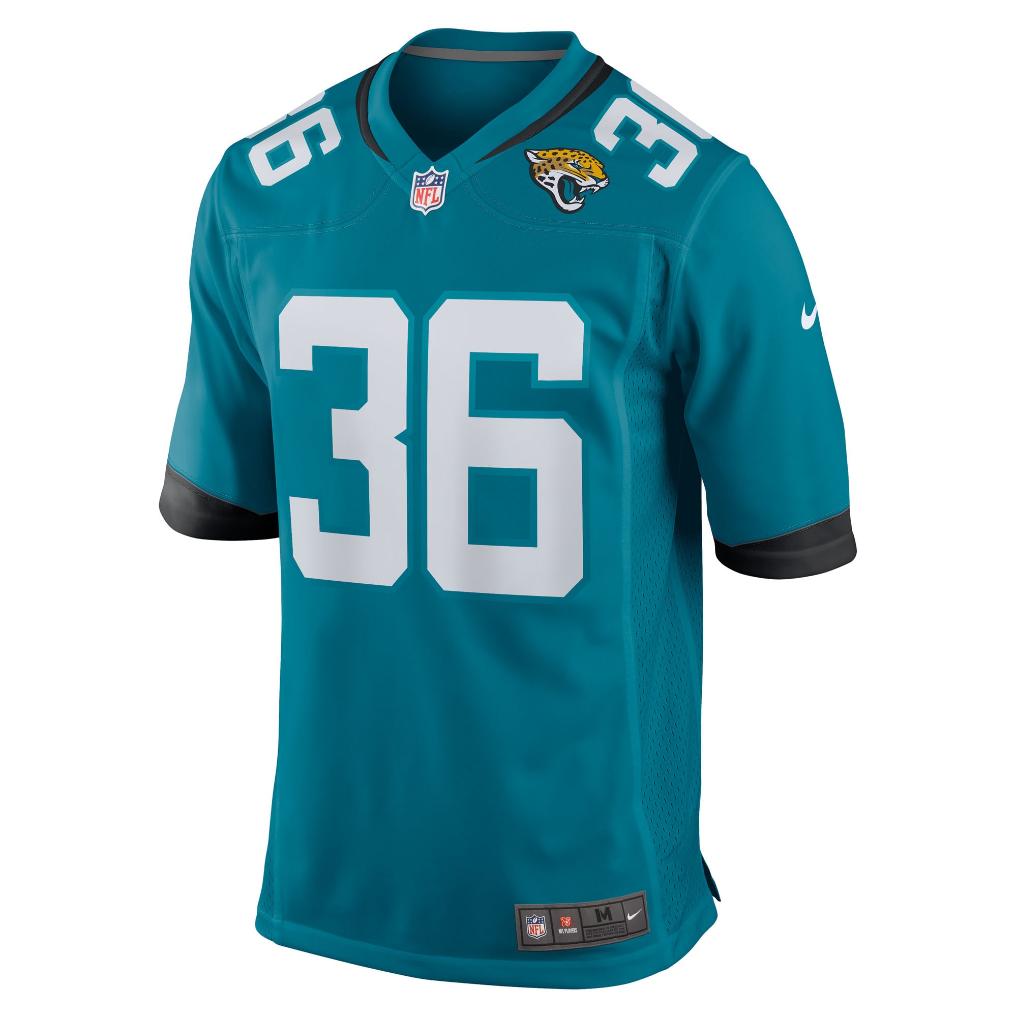 Men's Jacksonville Jaguars Jake Funk Teal Team Game Jersey JS9952 nicesnker - Image 2