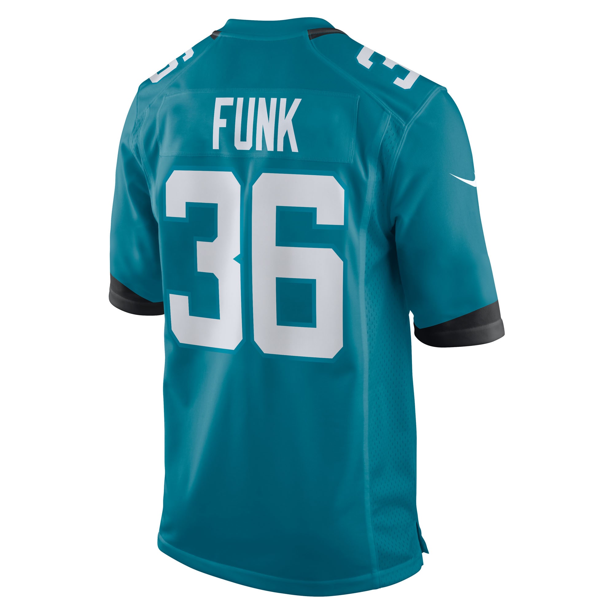 Men's Jacksonville Jaguars Jake Funk Teal Team Game Jersey JS9952 nicesnker - Image 3