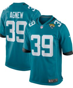 Men's Jacksonville Jaguars Jamal Agnew Teal Game Jersey JS4932 nicesnker