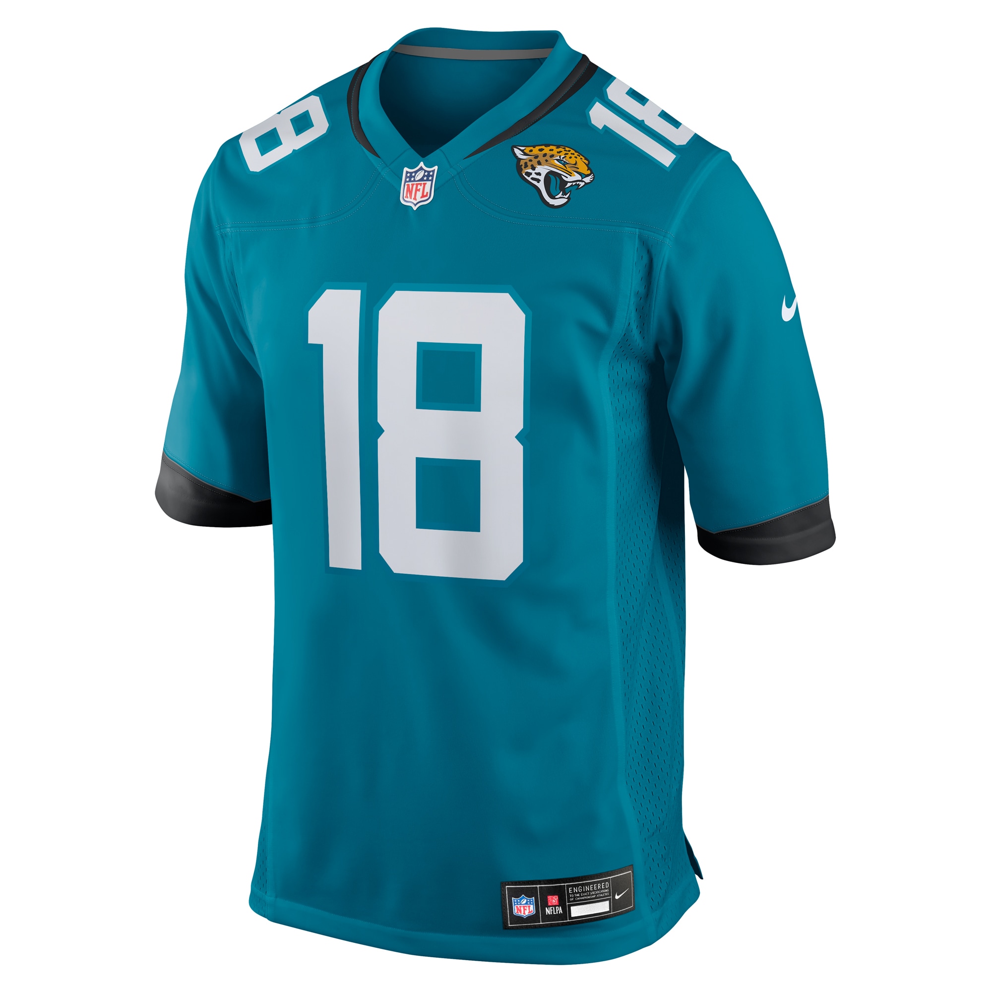 Men's Jacksonville Jaguars John Wolford Teal Team Game Jersey JS2508 nicesnker - Image 2
