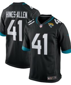 Men's Jacksonville Jaguars Josh Hines-Allen Black Alternate Player Game Jersey JS7596 nicesnker