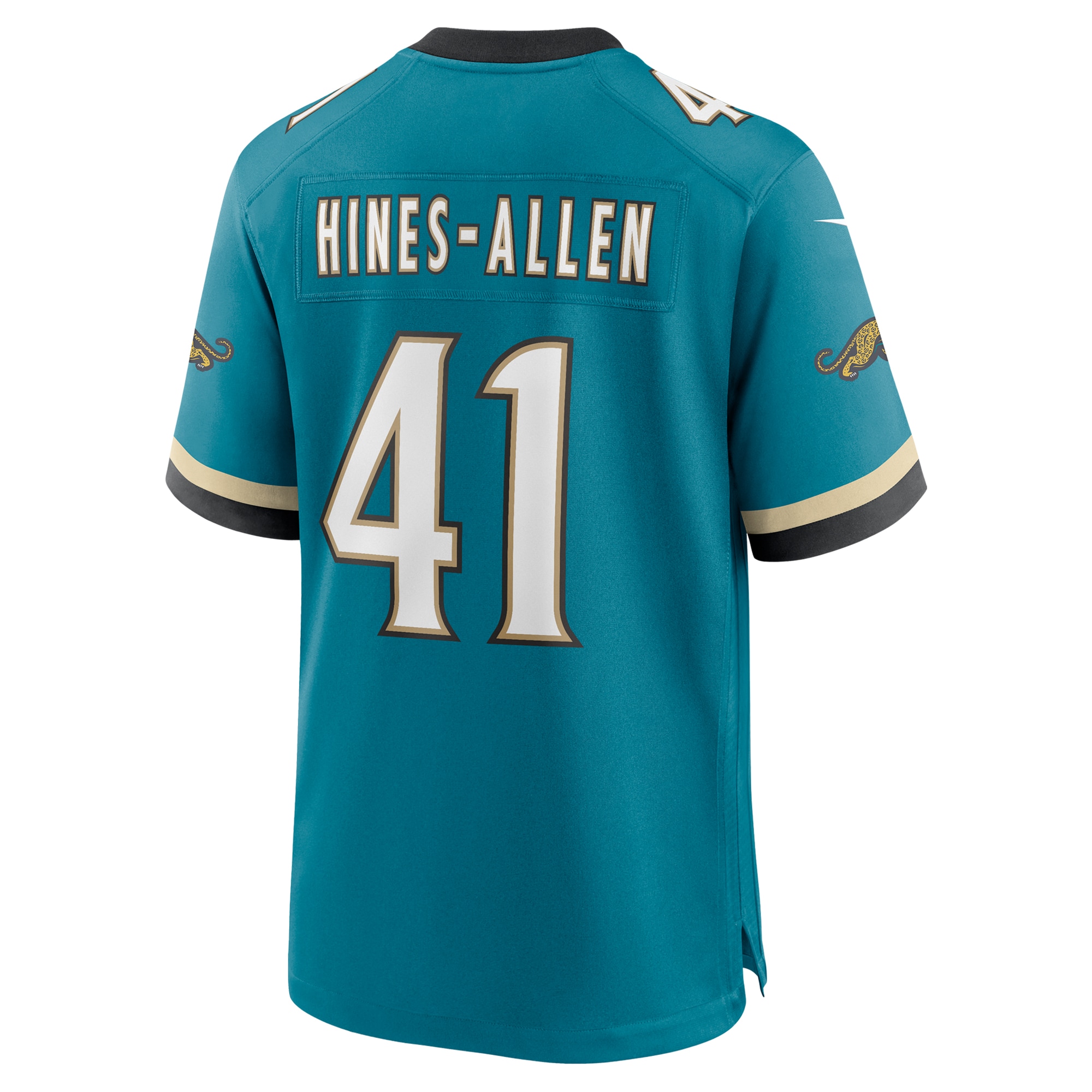 Men's Jacksonville Jaguars Josh Hines-Allen Teal Prowler Throwback Player Game Jersey JS7402 nicesnker - Image 3