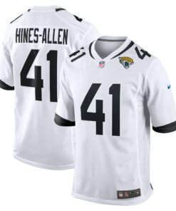Men's Jacksonville Jaguars Josh Hines-Allen White Player Game Jersey JS9207 nicesnker