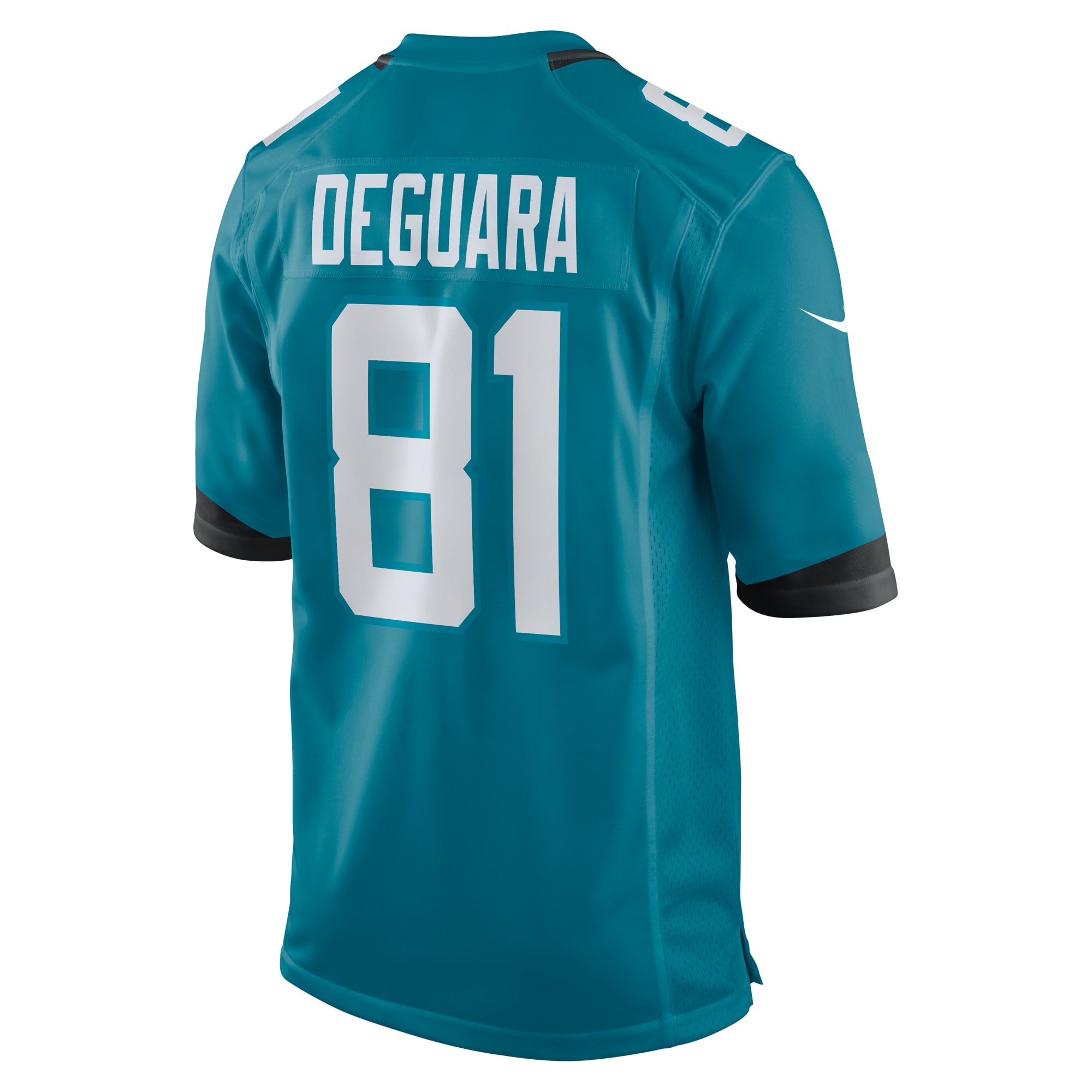 Men's Jacksonville Jaguars Josiah Deguara Teal Team Game Jersey JS3857 nicesnker - Image 3