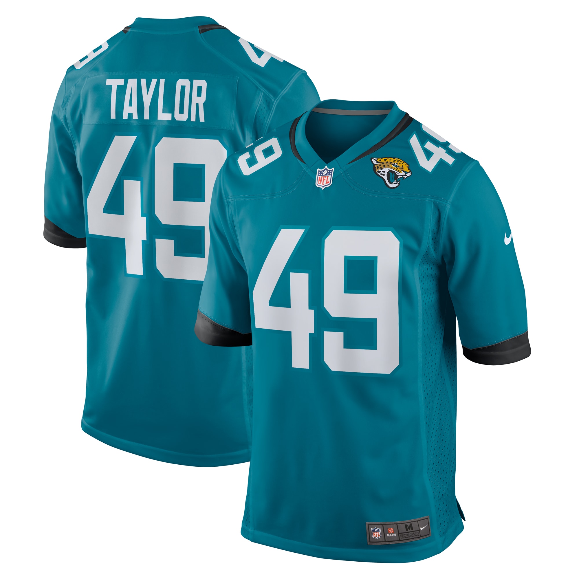 Men's Jacksonville Jaguars Leonard Taylor Teal Game Jersey JS6341 nicesnker