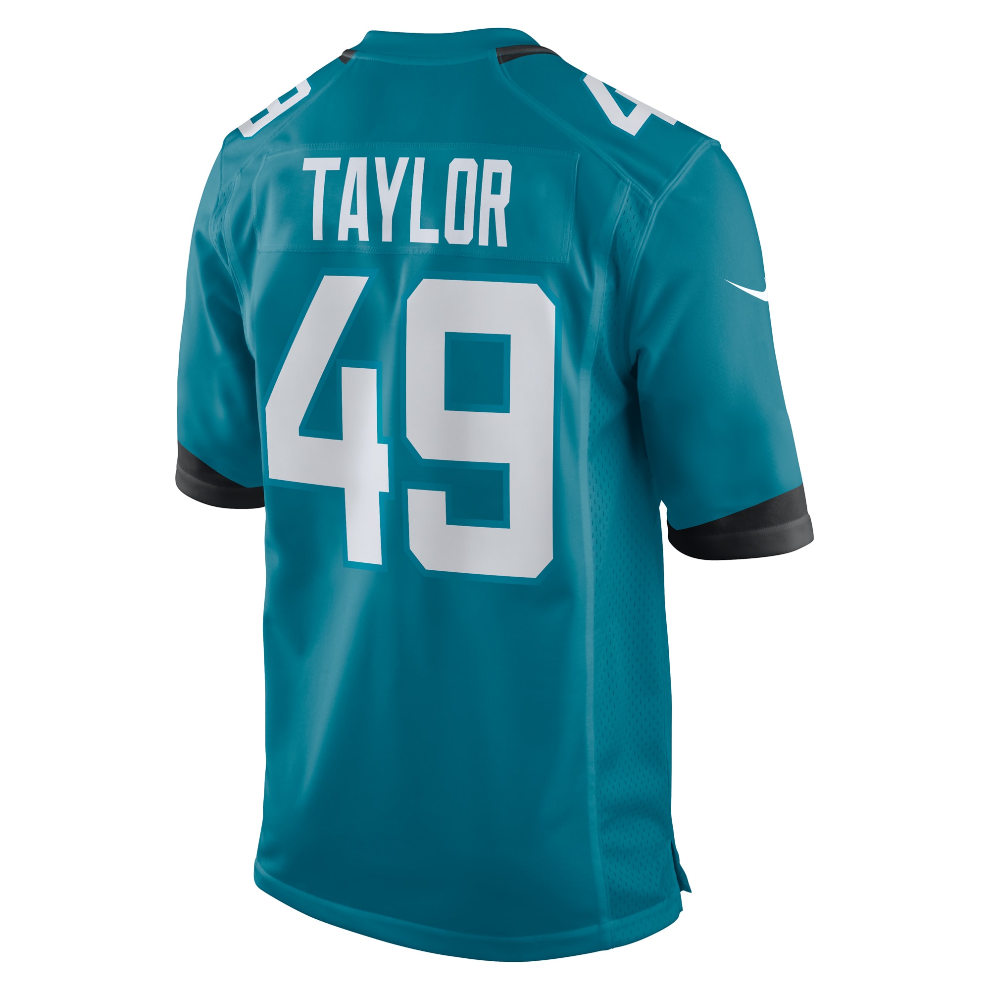 Men's Jacksonville Jaguars Leonard Taylor Teal Game Jersey JS6341 nicesnker - Image 3