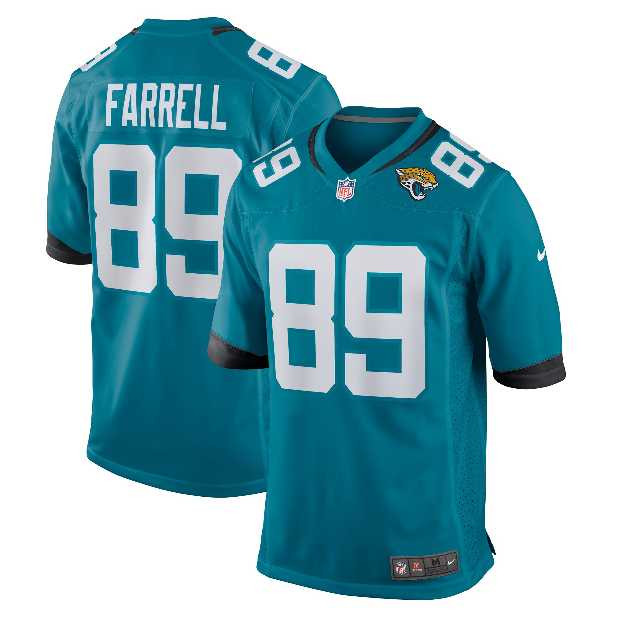 Men's Jacksonville Jaguars Luke Farrell Teal Game Jersey JS3582 nicesnker
