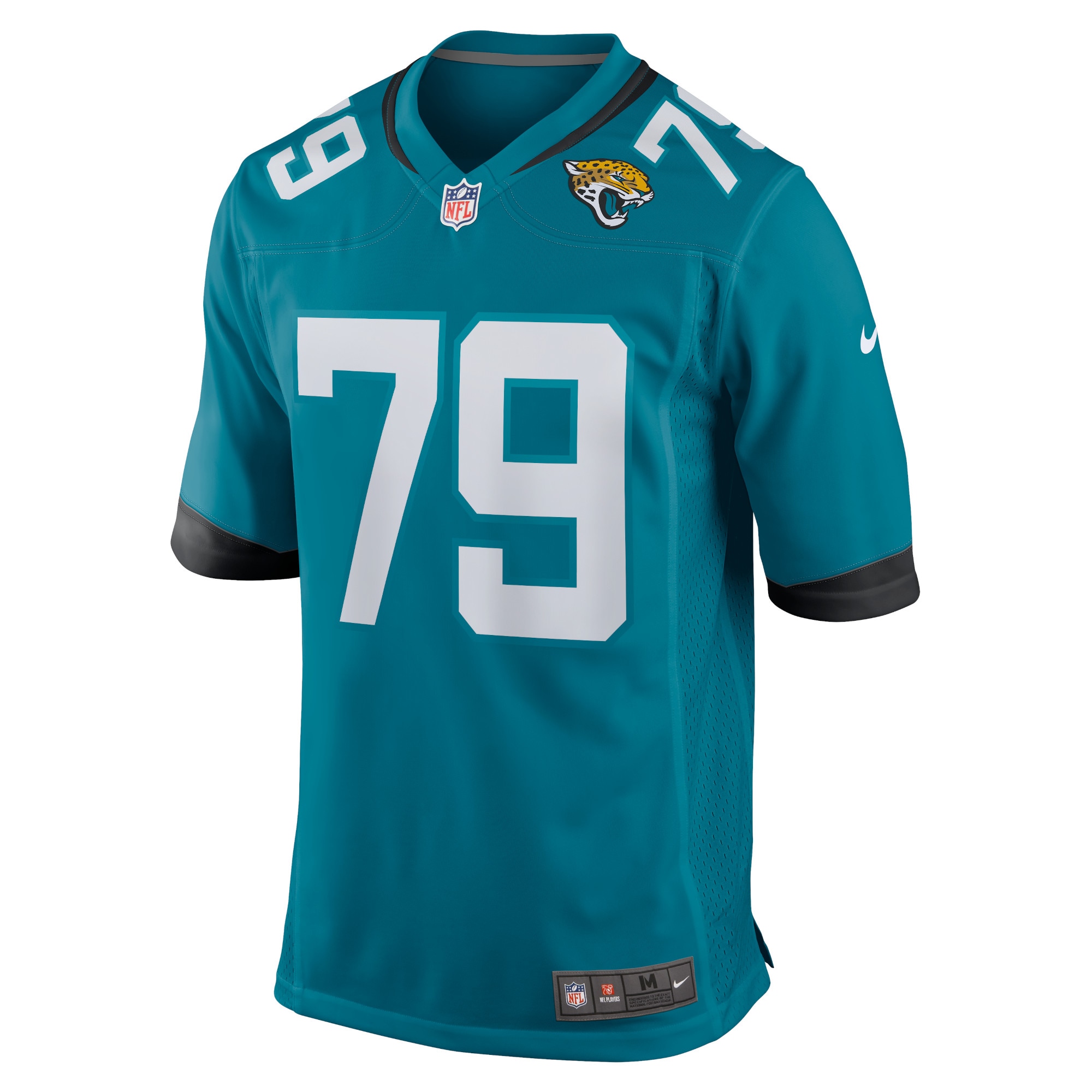 Men's Jacksonville Jaguars Luke Fortner Teal Game Jersey JS4883 nicesnker - Image 2