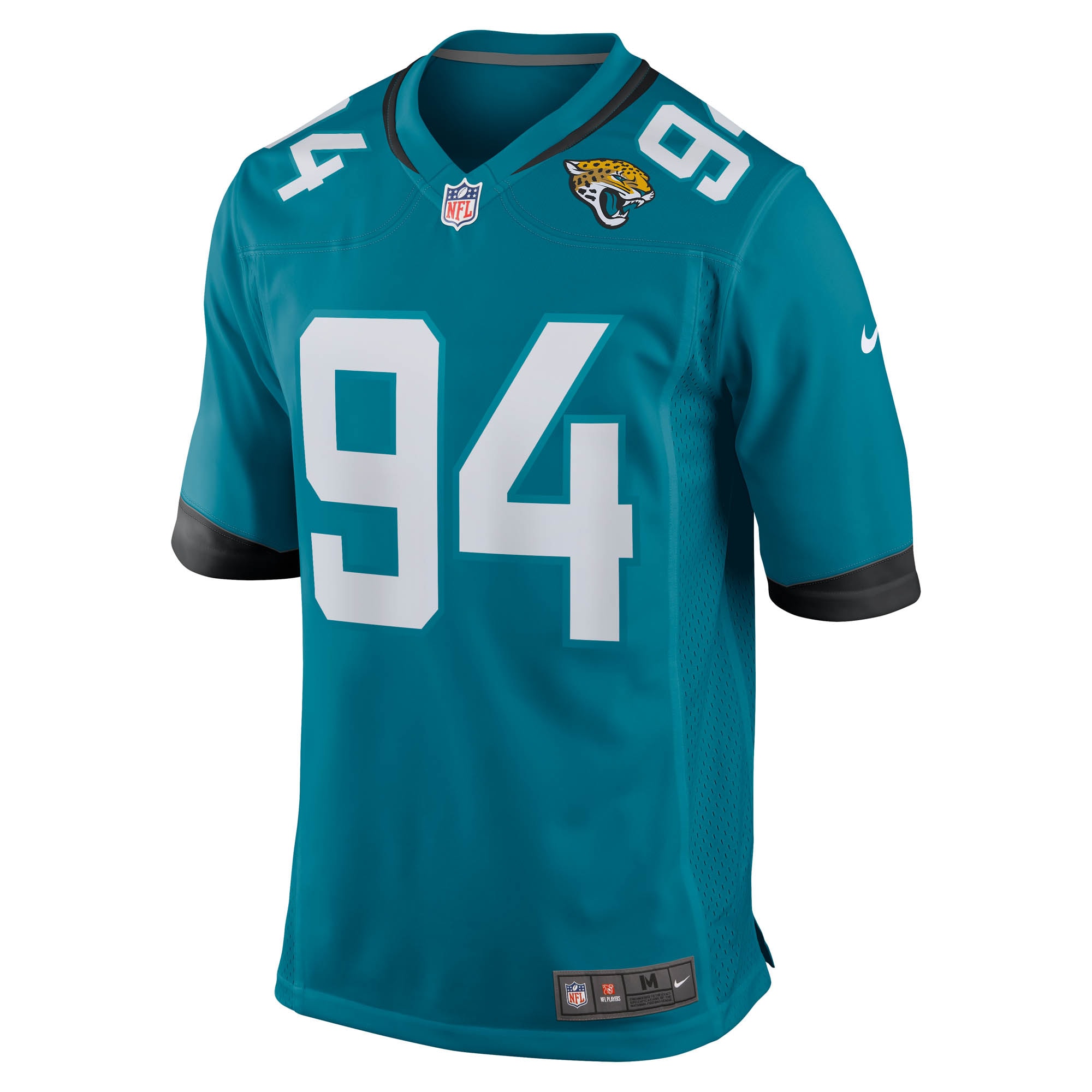Men's Jacksonville Jaguars Maason Smith Teal Team Game Jersey JS9554 nicesnker - Image 2