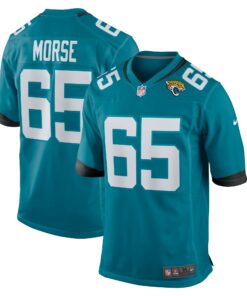 Men's Jacksonville Jaguars Mitch Morse Teal Team Game Jersey JS4335 nicesnker