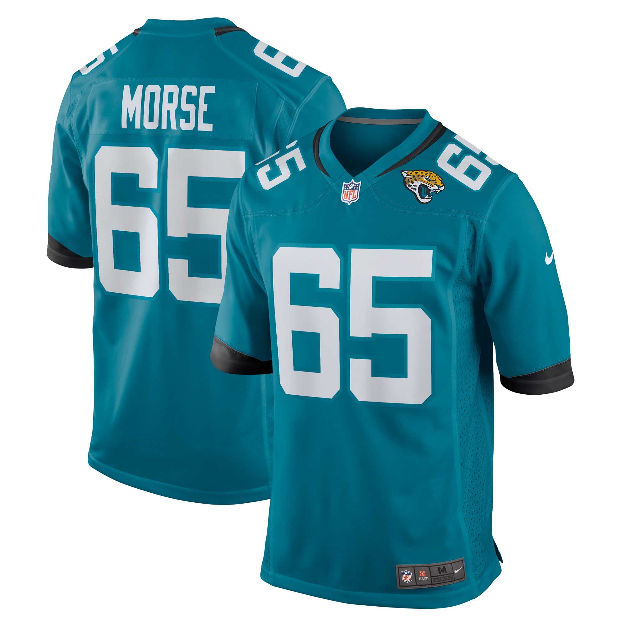 Men's Jacksonville Jaguars Mitch Morse Teal Team Game Jersey JS4335 nicesnker