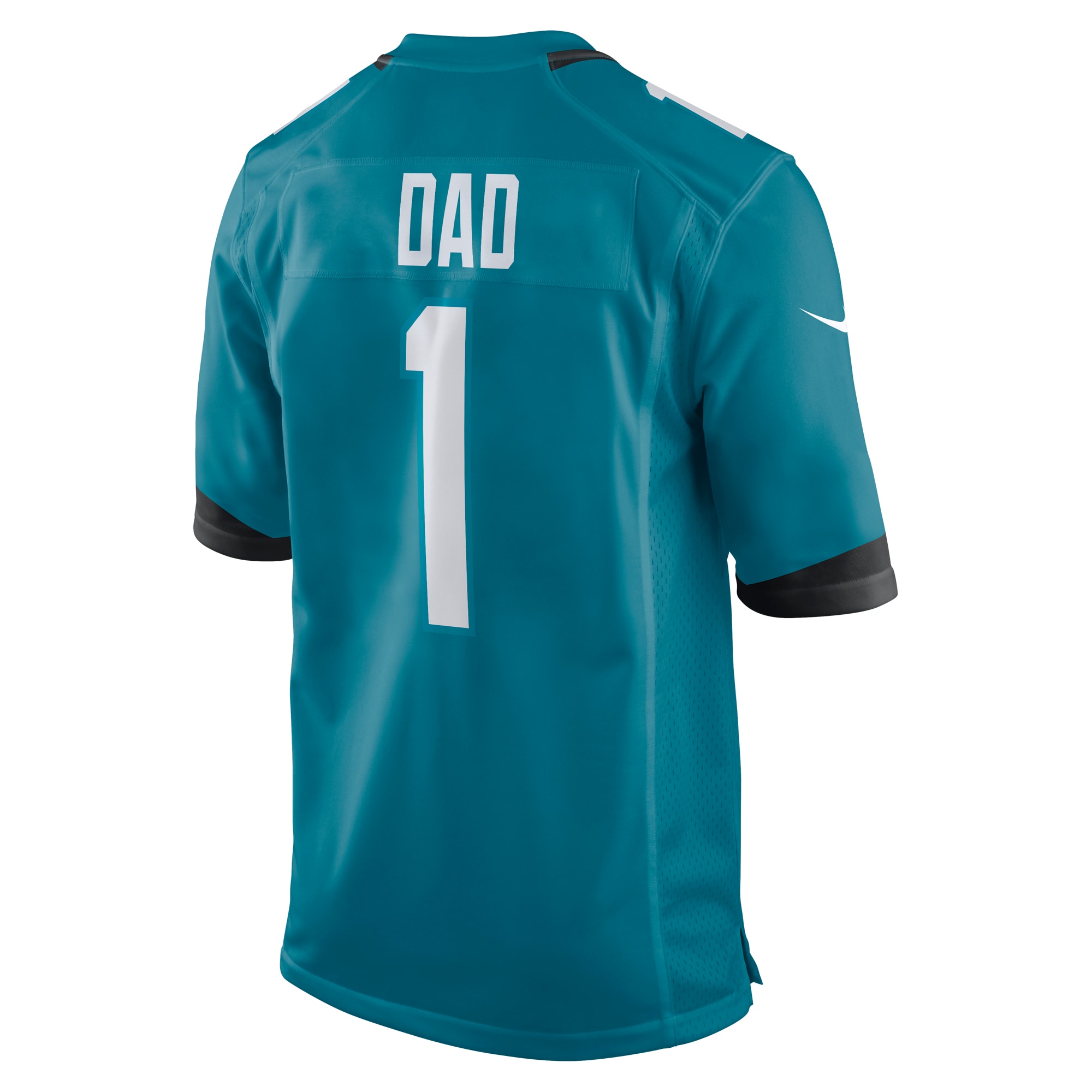 Men's Jacksonville Jaguars Number 1 Dad Teal Game Jersey JS4130 nicesnker - Image 3