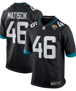 Men's Jacksonville Jaguars Ross Matiscik Black Game Jersey JS2804 nicesnker