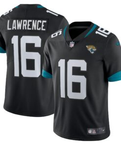 Men's Jacksonville Jaguars Trevor Lawrence Black Alternate Vapor Limited Jersey JS1348 nicesnker