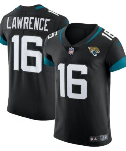 Men's Jacksonville Jaguars Trevor Lawrence Black Vapor Elite Jersey JS4259 nicesnker