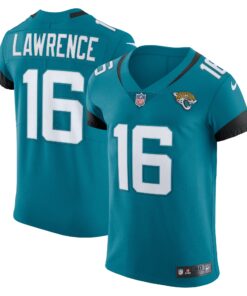 Men's Jacksonville Jaguars Trevor Lawrence Teal Vapor Elite Jersey JS3162 nicesnker