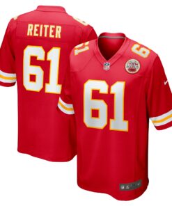 Men's Kansas City Chiefs Austin Reiter Red Game Player Jersey JS4701 nicesnker