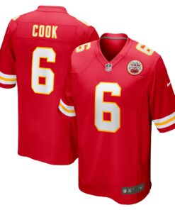 Men's Kansas City Chiefs Bryan Cook Red Game Player Jersey JS9895 nicesnker