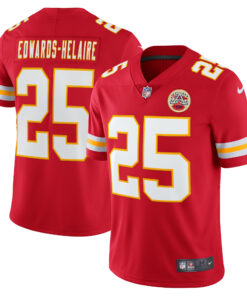 Men's Kansas City Chiefs Clyde Edwards-Helaire Red Vapor Limited Jersey JS6726 nicesnker