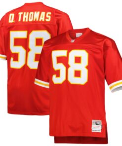 Men's Kansas City Chiefs Derrick Thomas Mitchell & Ness Red Big & Tall 1994 Retired Player Jersey JS6865 nicesnker